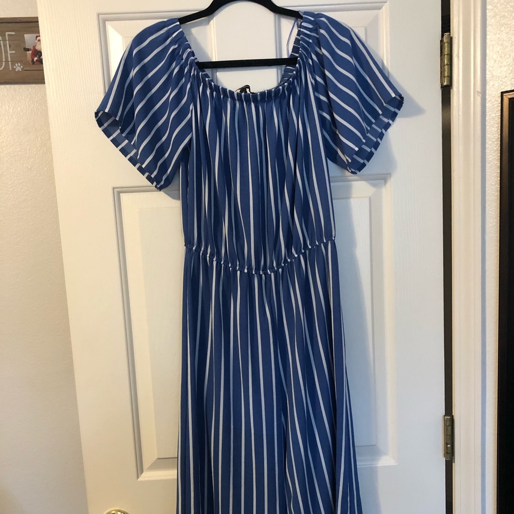 Off shoulder wide leg jumpsuit